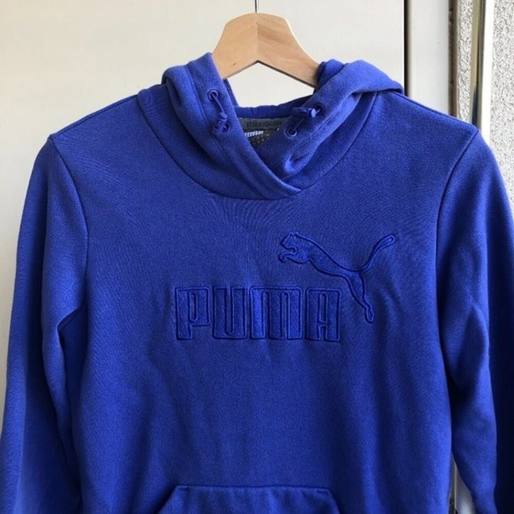 Puma Hoodie - Electric Blue - Size XS - Picture 7 of 10